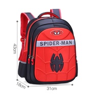 MKS Tas Anak Sekolah SD Ransel 3D Size 14" - 16" Besar Avengers Spiderman Batman Captain Impor MK502