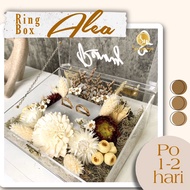 ALEA BOXRing I ACRYLIC RING BOX I RUCTIC RING BOX I RING PLACE