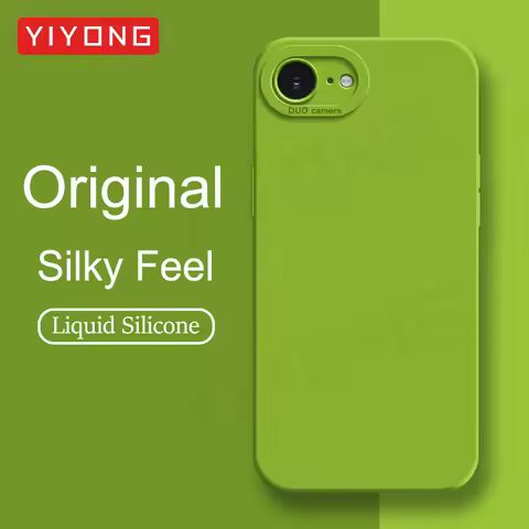 For iPhone16e Case YIYONG Luxury Silky Feel Liquid Silicone Soft Cover For iPhone 16e 16 Pro Max iPh