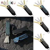 ROOOKU Key Organizer, Modern Metal Keys Fob with Clip,  with Screwdriver Multi-function Holds 2-6 Ke