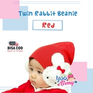 YooBerry Baby & Kids Twin Rabbit Beanie Cute Berry Mart