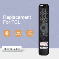 RC833 GUB1  Suitable for TCL Voice Remote Control Replacement C645 P745 C745 LC645 C845 65C845