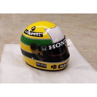 MINI LINE AYRTON SENNA HELMET 1/2 McLAREN HONDA Xian Nassina HELMET McLamET HONDA Ready Stock Actual