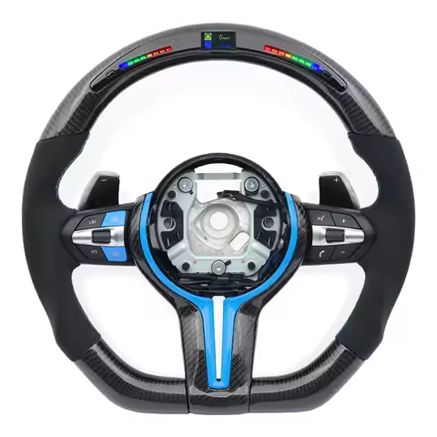 Carbon Fiber With LED M Steering Wheel For BMW 3 5 Series F10 F20 F30 F32 F36 F80 F82 M2 M3 M4 M5 M6