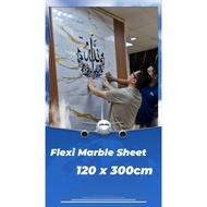Flexi Marble Sheet /120x300cm/self adhesive marble sheet/gremag/Imitaton ceramic wall sticker