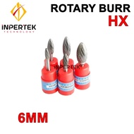Rotary Burr HX0616M06 Cuner Carbide HX 6 mm Mata Tuner Porting Type H
