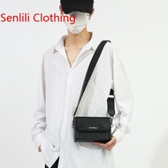 Men's Messenger Bag 2023 New Simple Mobile Phone Bag Fashion Brand Small Square Bag Fashion Shoulder Crossbody Bag Live