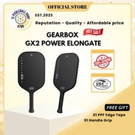 Genuine Pickleball Racket Gearbox GX2 Power Serie, Elongate - Super Power Woven Raw Carbon