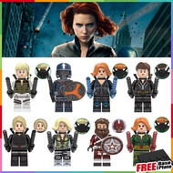 Black Widow Minifigures Red Guardian Yelena Belova Taskmaster Iron Maiden Marvel Toys Gifts Mini Fig