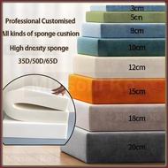 Foam cushion sofa cushion with fabric cover Sponge cushion high density cushion cushion 50D/35D with