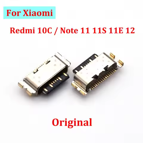 10-100PCS For Xiaomi Redmi 10C / Note 11 11S 11E 12 USB Charging Port Dock Plug Charger Connector So
