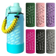 8cm 8.5cm Full Cover Silicone Case for 24oz 27oz 32oz Hilee Tumbler Boot Sleeve Cover Paracord Set
