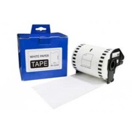 Printed label EK-22210 size 29mm x 30m / Black text on white background / Compatible with Brother DK