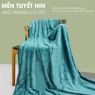 Mền tuyết Nin House siêu mềm mịn màu xanh Royal 1m3x2m và 1m6x2m - Fleece Blanket siêu ấm mềm mịn dà