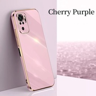 Casing for Xiaomi Redmi NOTE 5 7 8 9 9S 10 10S 10X Pro 5G 4G Case 6D Plating Straight Edge Soft Silicone Shockproof Straight Edge Bright Electroplated Luxury All-inclusive Anti-drop TPU Cover
