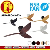 [SIRIM] NSB AERATRON AE3+ FAN 3 BLADES CEILING FAN DC MOTOR DESIGNER FAN WIFI REMOTE | 风扇 | KIPAS SI
