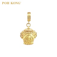 POH KONG 916/22K Gold Auspicious Pot Of Gold Charm