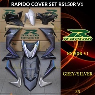 RAPIDO BODY COVER SET RS150R RS150 V1 (23) - GREY/SILVER (STICKER TANAM) COVERSET