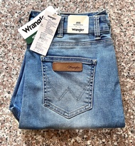 เอว 25 Wrangler JESS  ยีนส์หญิงขาเดฟ เอวสูง ผ้ายืด เป้าซิป ของแท้จากช็อปจ้า