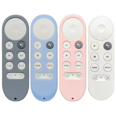 Soft Silicone Case For 2020 Google Chromecast 4k Snow Remote Protective Cover Shell Non-slip For Chr
