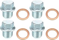 X AUTOHAUX 4 Set M14x1.5 Car Engine Oil Drain Plug with Washer MD050316 for Mitsubishi Outlander 200