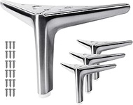 VEHCIL 6-inch Furniture Legs, Legs for Furniture Set of 4, Modern Furniture Feet for Cabinet Sofa Co