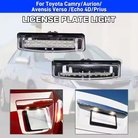 LED License Plate Lights Number Lamp For Toyota Camry/Aurion Avensis Verso Echo Prius for LEXUS Is20