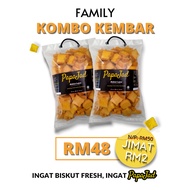 PapaJad I Biskut Lejen I Family Pack I Kombo Kembar I Topping Marjerin Gula I Rangup Tak Keras I Kua