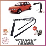 PROTON SATRIA GTI DOOR RUUBER GLASS WINDOW RUN CHANNEL GETAH CERMIN