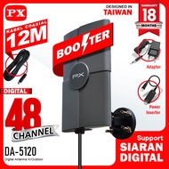 Antena TV Digital DVBT2 Indoor Outdoor Booster Antenna Analog 4K PX DA-5120