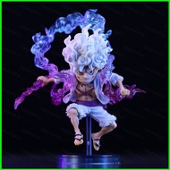 B4 10cm One Piece Nika Luffy Action Figure Sun God White Hair Model Dolls Toys For Kids Home Decor G