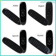 WU Russian English Spanish Arabic C120 Fly Air Mouse 2 4G Mini  Keyboard