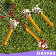 [Lzdyyh3] Badminton Racket Animal Shock Absorbing Racket Grip Cover