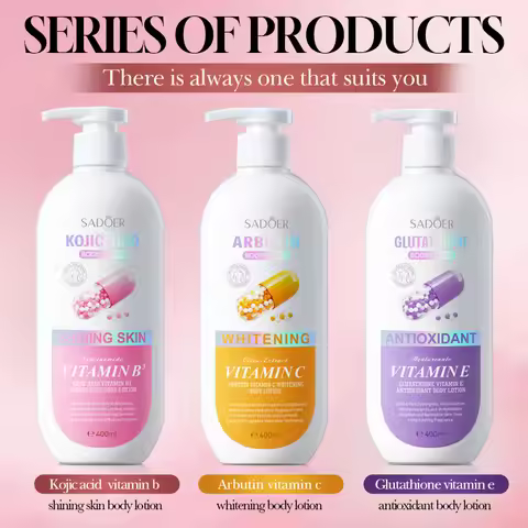 Kojic Acid Vitamin B3, Glutathione Vitamin E, Arbutin Vc Brightening And Moisturizing Body Lotion