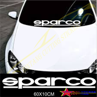 stiker kaca depan mobil SPARCO Sticker Kaca Depan Tulisan SPARCO Stiker Cutting Mobil Kaca Sticker k