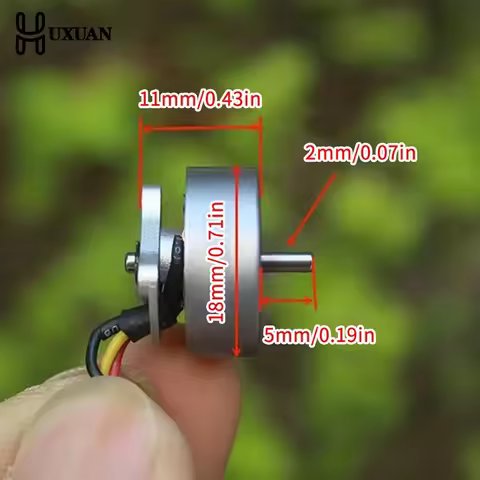 1S-2S 3.7V 7.4V 15000KV Tiny 14mm 3-phase Brushless Motor High Speed Engine 1.5mm Shaft For RC Drone