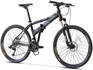 Fashionable Simplicity Mountain Bikes 26 Inch 27 Speed Hardtail Mountain Bike Folding Aluminum Frame Anti-Slip Bicycle Kids Adult All Terrain Mountain Bike (Color : Black)