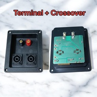 Complete Speaker Terminal Box Panel Crossover 2 way 80W - 500W Original