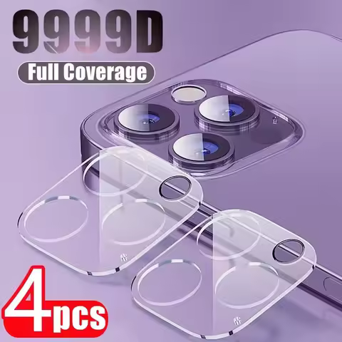 4Pcs Full Cover Protective Glass for iPhone 16Pro iPhone16 i Phone 16 Pro Max Plus Camera Protector