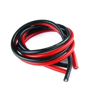Silicone AWG Wire 14awg,12awg,10awg,8awg,6awg Coper Electric cables black/Red
