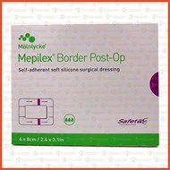 496100 Molnlycke Mepilex Border Post Op 6cm x 8cm 10s