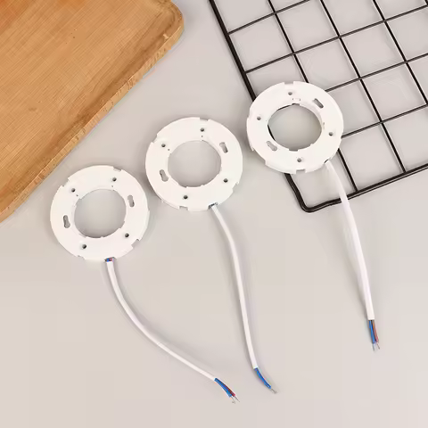 5Pcs GX53 Lamp Holder With Connecting Wire LED CFL Ceiling Wall Light Base Fitting