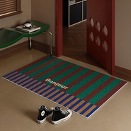 American Floor Mat Silk Circle Entrance Foyer Floor Mat Rubbing Soil Dust Removal Entrance Door Mat 