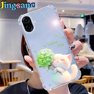 Jingsanc Dày Bốn Góc Chống Rơi Trong Suốt Mềm Mại vỏ điện thoại Thích Hợp Cho Samsung Galaxy A07/Sam