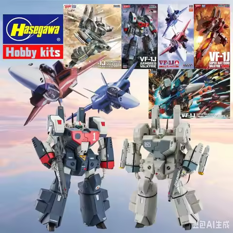 Hasegawa Macross VF‑1J Valkyrie Assembly Kit 1/100 1/144, Maximilian Miriya Special Mission & Dual‑U