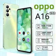 Telefon Asal OPPQ 2023 A16 Jualan Besar 2023 6.8 Inci Telefon Android Murah Telefon Pintar Legit