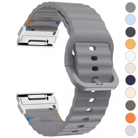 20 22 26mm for Garmin Fenix 8 51mm 7X 7 Pro Fenix 6X 6 5X 5Plus Tactix 7 Quick Fit Sports Silicone B