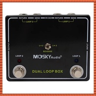 (XARY) Audio Dual Loop Box Guitar Effect Pedal 2 Loop Electric Guitar Accessories
