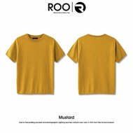 ROO Ribbed Short Sleeve Plain T-Shirt Men/Woman