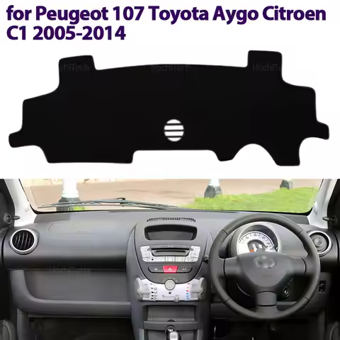Dashboard Cover Protective Pad For Peugeot 107 Toyota Aygo AB10 AB20 AB30 2005-2014 Dash Board Sunsh